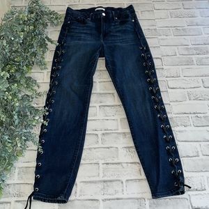 Good American "Good Legs" Lace Up Jeans
